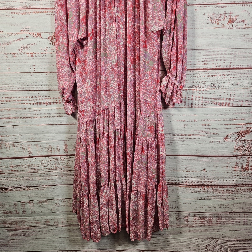 Free People Feeling Groovy Pink Floral maxi dress - Picture 14 of 16